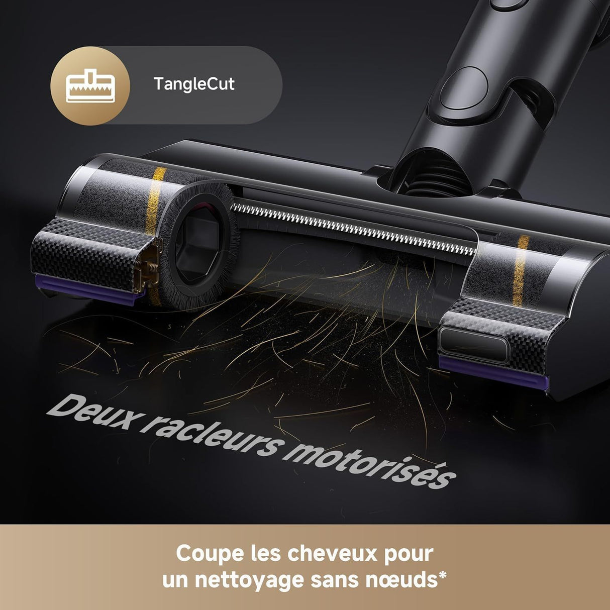 DREAME V30 - Aspirateur Balai sans Fil - Nettoyage des Bords a 0 mm - Puissance 330 AW - Filtration a 99,99%