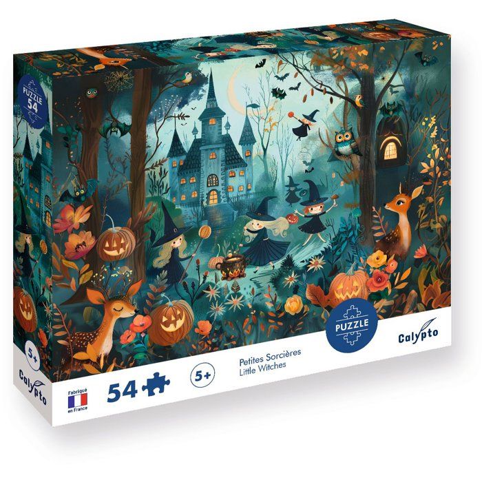 Puzzle - SENTOSPHERE - 54 pieces - Les Petites Sorcieres - Inventer des histoires - des 5 ans