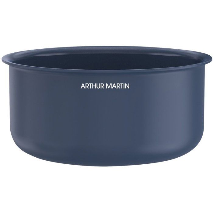Batterie de cuisine - Tous feux dont induction - ARTHUR MARTIN - AM8896 - Aluminium revetement céramique - 5 pieces - Bleu