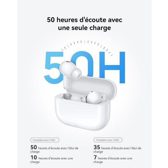 Ecouteurs sans fil - Huawei - Freebuds SE 4 ANC - Noir