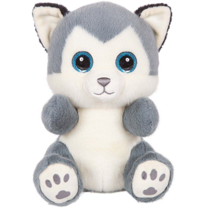 Peluche - Peluche Chien Husky SKANDY Cutydoos gris bleuté 23 cm