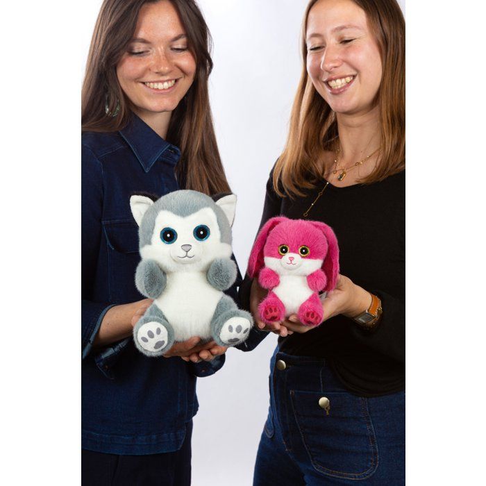 Peluche - Peluche Chien Husky SKANDY Cutydoos gris bleuté 23 cm