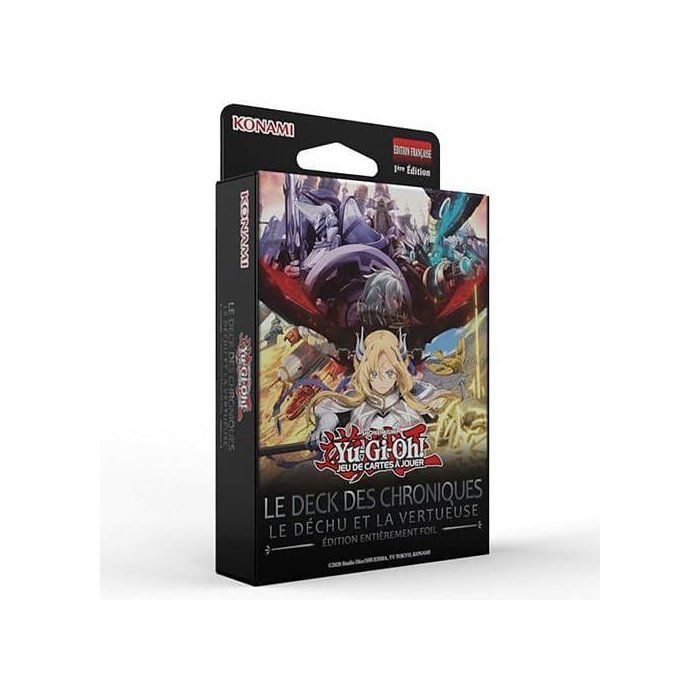 Deck Les Chroniques - KONAMI - Yu-Gi-Oh! - Le Déchu et la Vertueuse - 51 cartes - a partir de 6 ans