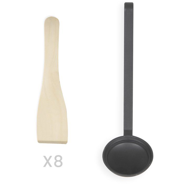 Appareil 2-en-1 crepiere et plancha grill - LIVOO - DOC349N - 1500 W - 8 mini crepes Ř 11,5 cm - Sans PFAS - Noir
