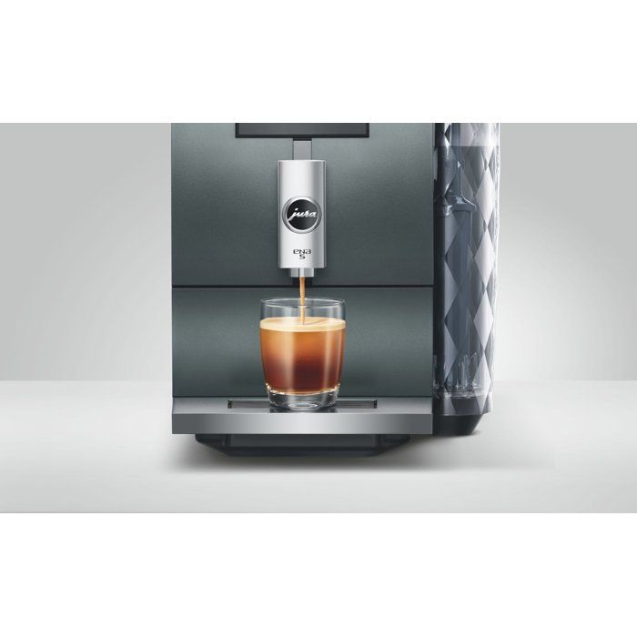 Machine a café Expresso broyeur - JURA - ENA 5 - 1450 W - 125 g - 1,1 L - 6 boissons - Vert gris laqué