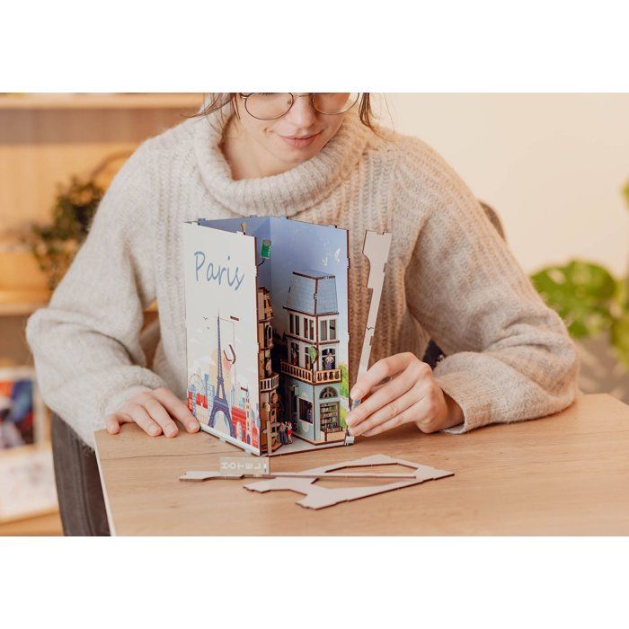 Book Nook - Kit DIY a construire Maquette 3D Serre Livre - REVELL - Tiny Adventures - Paris - LED