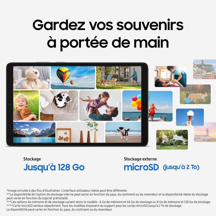 Tablette tactile Samsung Galaxy Tab A11 écran 8,7 64 Go Gris