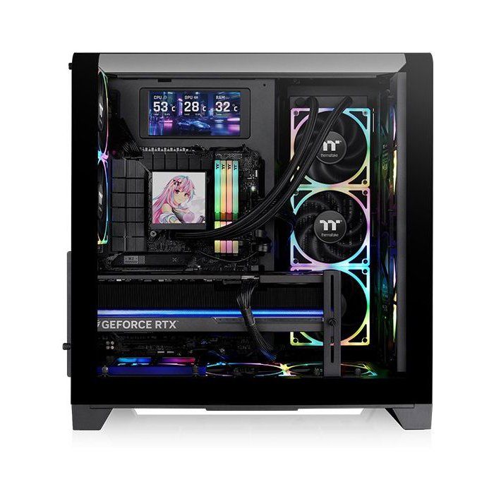 BoÓtier PC sans alimentation - THERMALTAKE - View 390 Air - Moyen tour - Format ATX - 2x120mm inclus - Noir