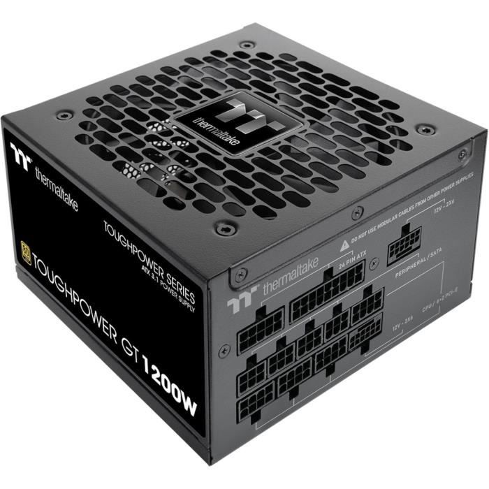 THERMALTAKE - Toughpower GT - Alimentation PC - 1200 W - 80+ Gold - ATX3.1 - Full modulaire - PCI-E 5.1 12VHPWR