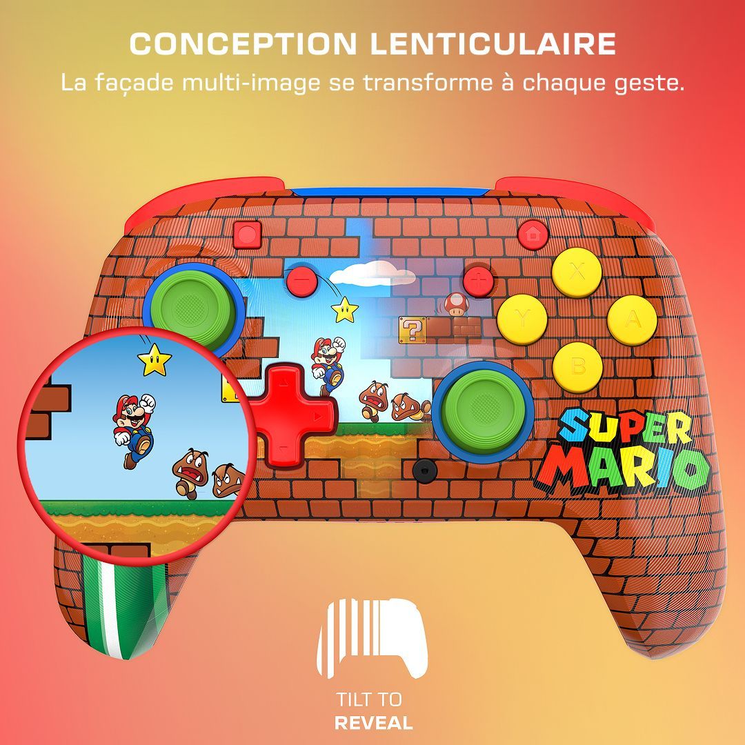 Manette de jeu - Nintendo Switch - Rematch Mario Bricks - Sans fil - Rouge - Turtle Beach