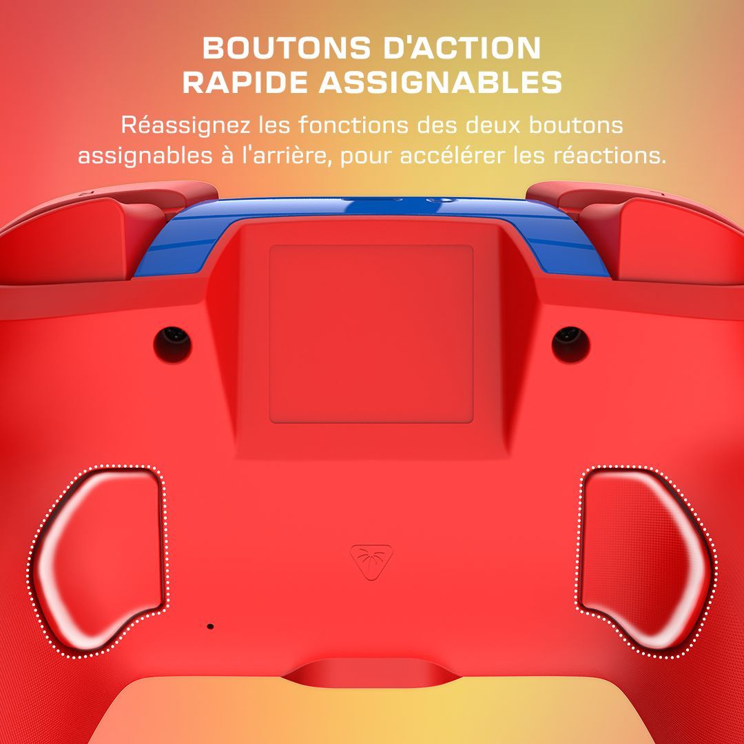 Manette de jeu - Nintendo Switch - Rematch Mario Bricks - Sans fil - Rouge - Turtle Beach