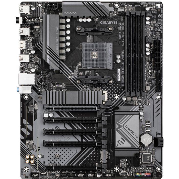 Carte mere - GIGABYTE - B550 EAGLE WIFI6 - Format ATX - Chipset AMD B550 - DDR4 & PCIe 4.0 - WiFi 6