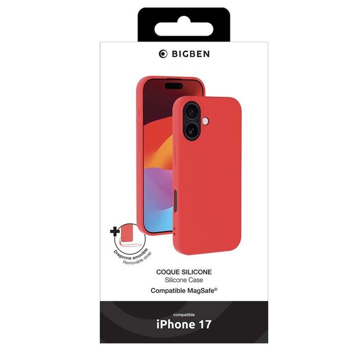 Coque MagSafe - IPhone17 - Silicone - Rouge
