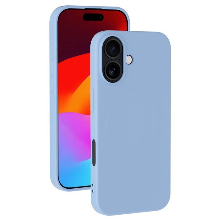 Coque MagSafe - IPhone17 - Silicone - Bleu ciel