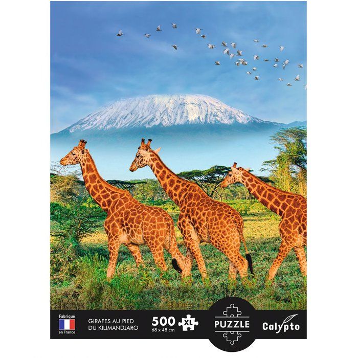 Puzzle - SENTOSPHERE - Calypto - 500 pieces XL - Girafes - Des 8 ans