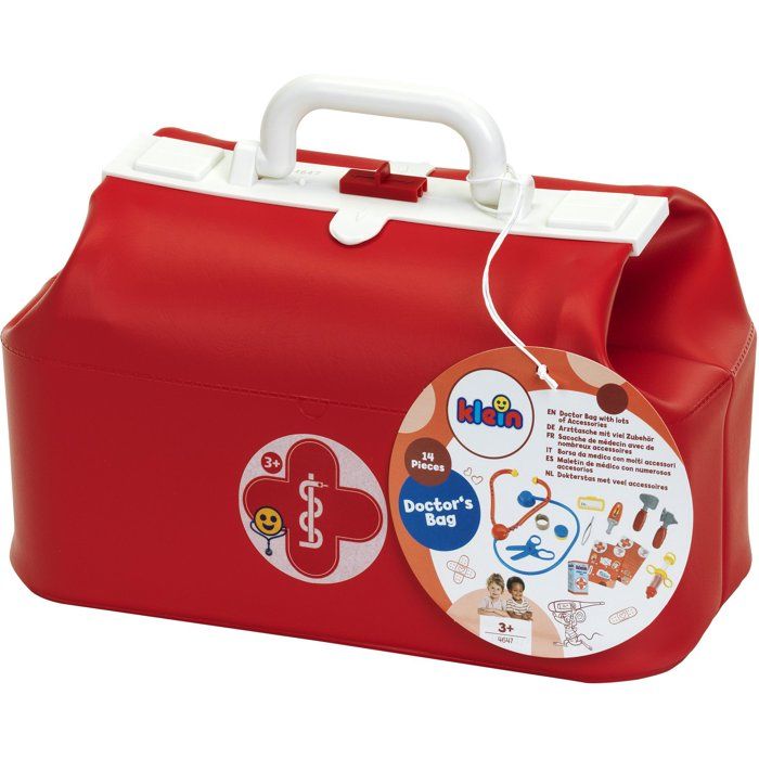 Trousse docteur garnie - KLEIN - 4647 - Nombreux accessoires - Plastique souple - Jouet d'imitation - Dès 3 ans