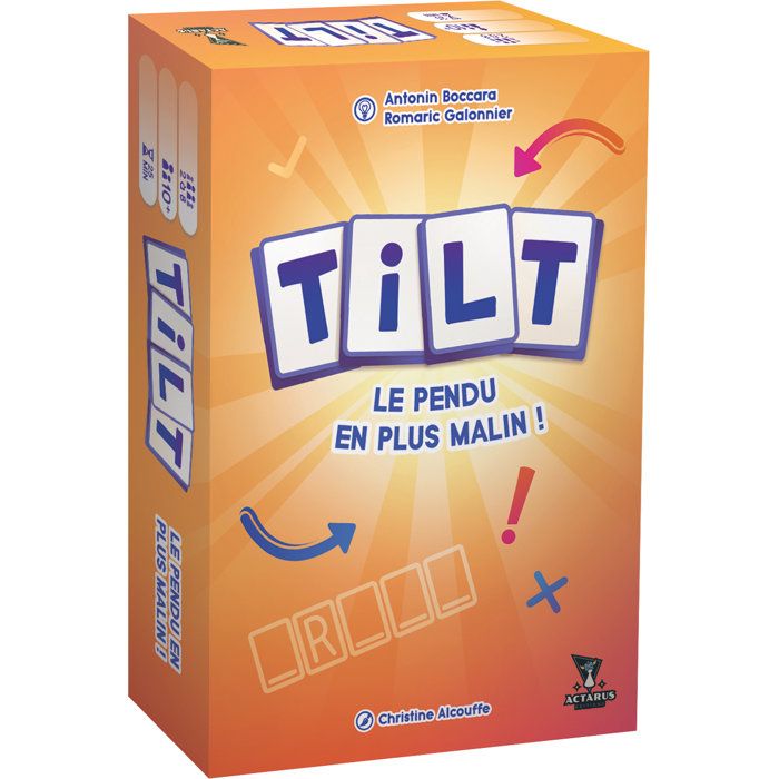 ACTARUS - Tilt- Jeu de société coopératif - Ambiance - Mots a deviner - Des 10 ans - 2 a 8 joueurs - 25 min