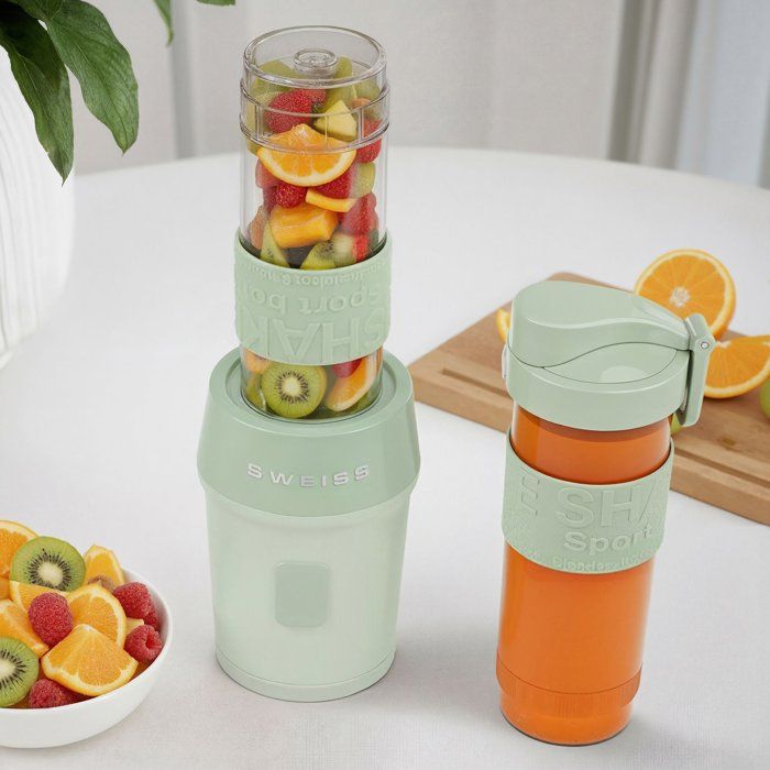 Mini-blender - SWEISS - MOOV7 - 300 W - 570 ml - 2 gourdes - Vert