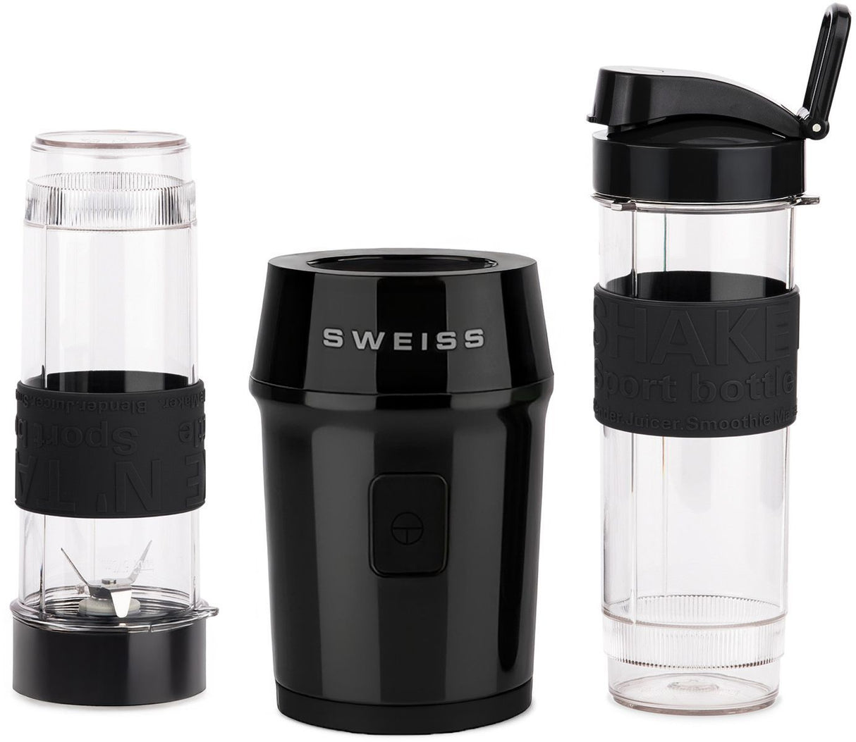 Mini-blender - SWEISS - MOOV9 - 300 W - 570 ml - 2 gourdes - Noir
