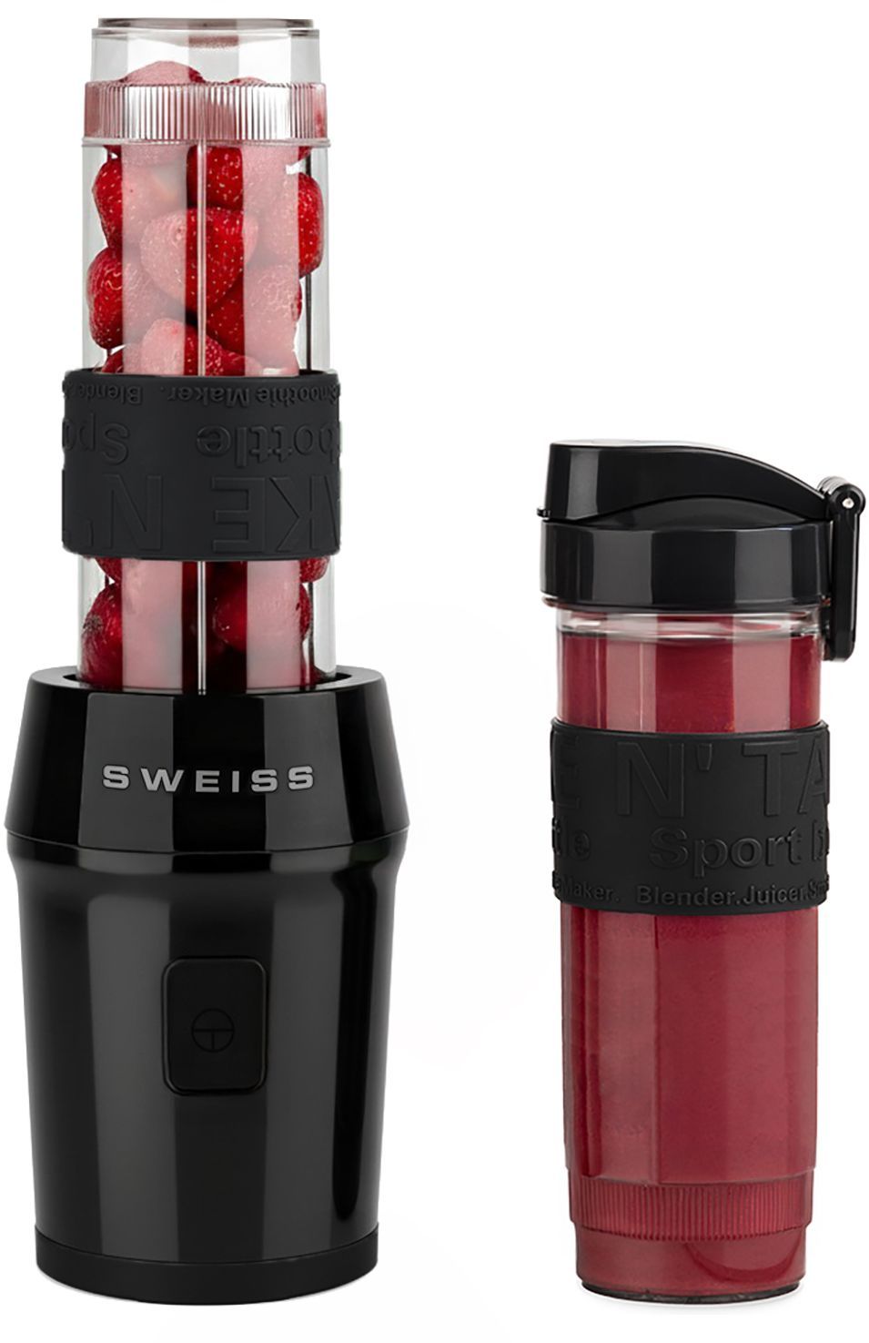 Mini-blender - SWEISS - MOOV9 - 300 W - 570 ml - 2 gourdes - Noir