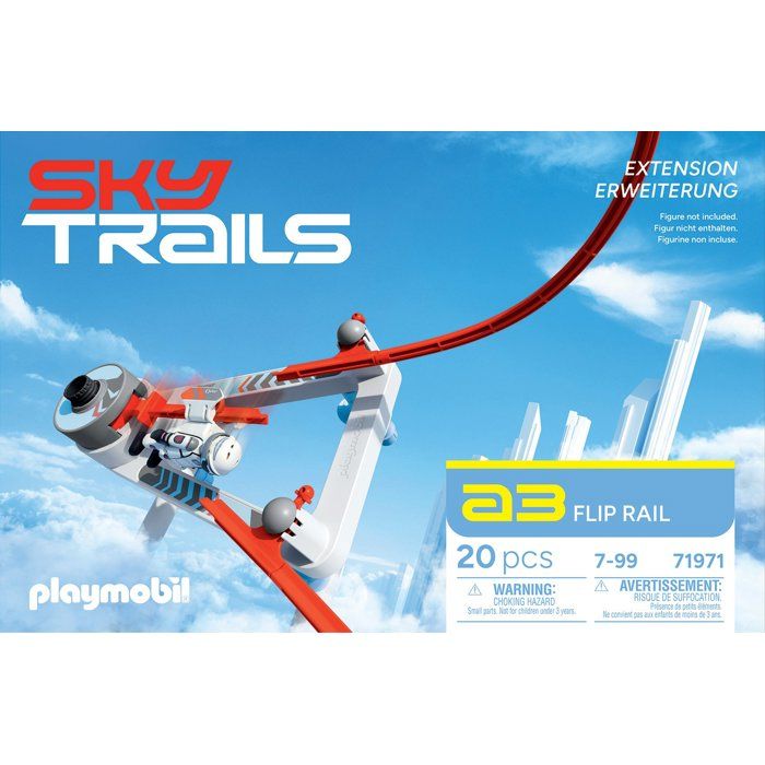 Sky Trails: Flip Rail, Set d'action, Circuit aérien, 20 pieces, des 7 ans