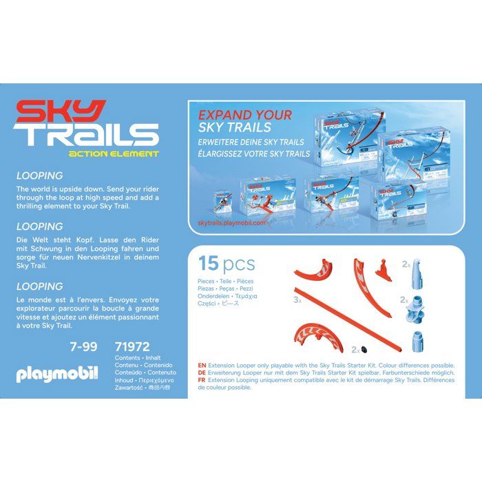 Sky Trails: Looping, Set d'action, Circuit aérien, 15 pieces, des 7 ans