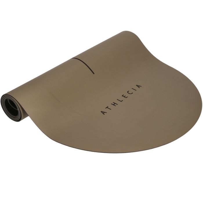 Tapis de Yoga - ATHLECIA - Oliveira - 4 mm - Beige