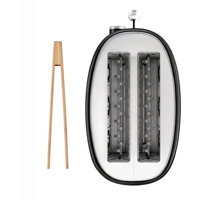 Grille pain vintage 2 fentes - SWEISS - GRS9 - 850 W - Thermostat réglable - Noir