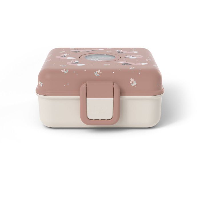 Boite a Sandwich Enfant - MONBENTO - Couverts inclus - Sans BPA - Snacky Fox