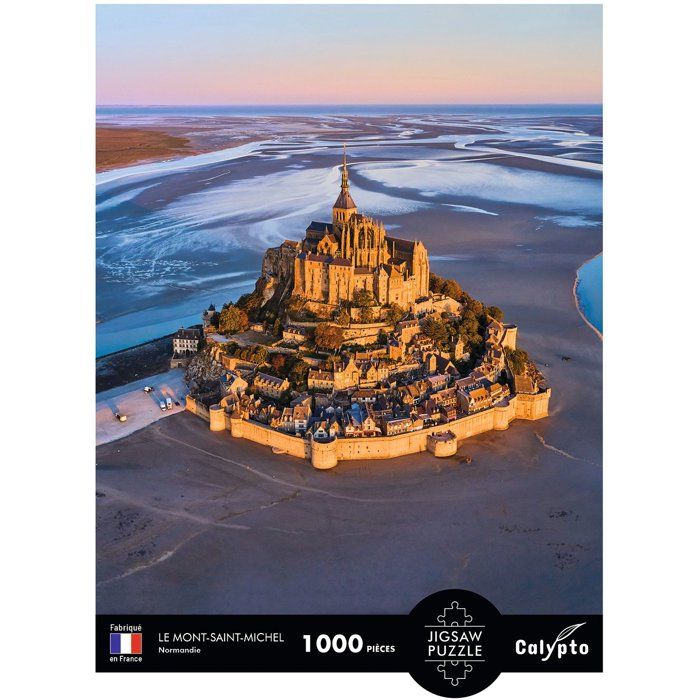 Puzzle - SENTOSPHERE - Calypto - 1000 pieces - Le Mont-Saint-Michel - Normandie - Toucher soyeux - Des 9 ans