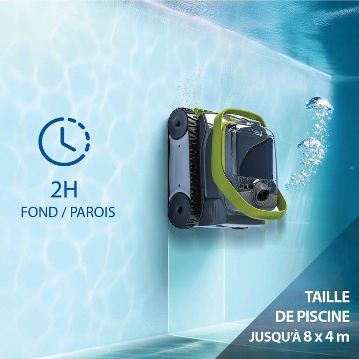 Robot de piscine a batterie - ZODIAC - PIXEL OP 3220 - Fond et parois - Cycle de 2 h - Filtre 150-µ