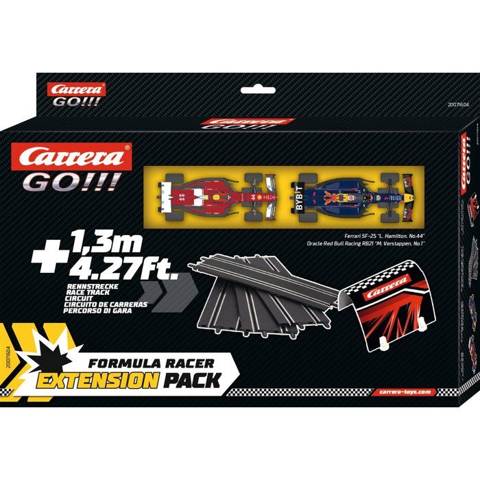Kit d'extension circuit et voitures - CARRERA GO!!! - Extension set 2 - 2 voitures F1 - Échelle 1:43 - Des 6 ans