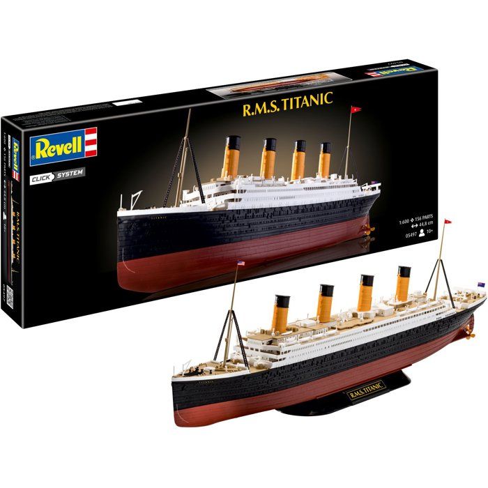 Maquette a construire - REVELL - Click System - R.M.S TITANIC - Sans colle - Pieces pré-peintes