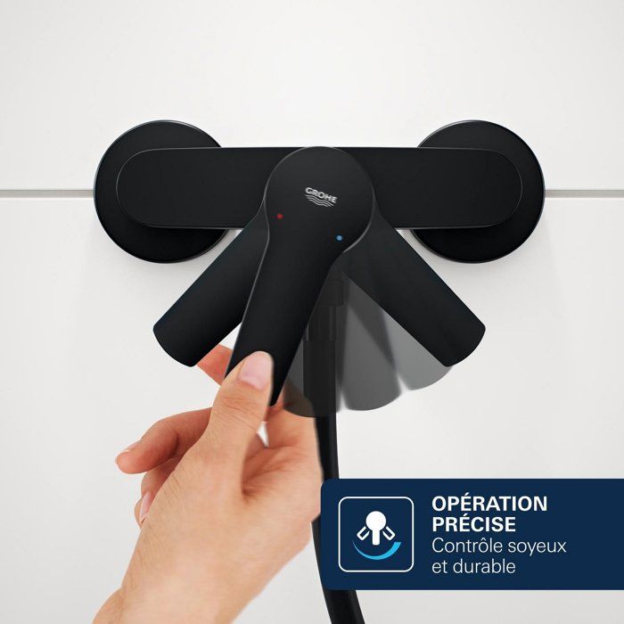 Mitigeur de douche - GROHE DICE - Noir mat