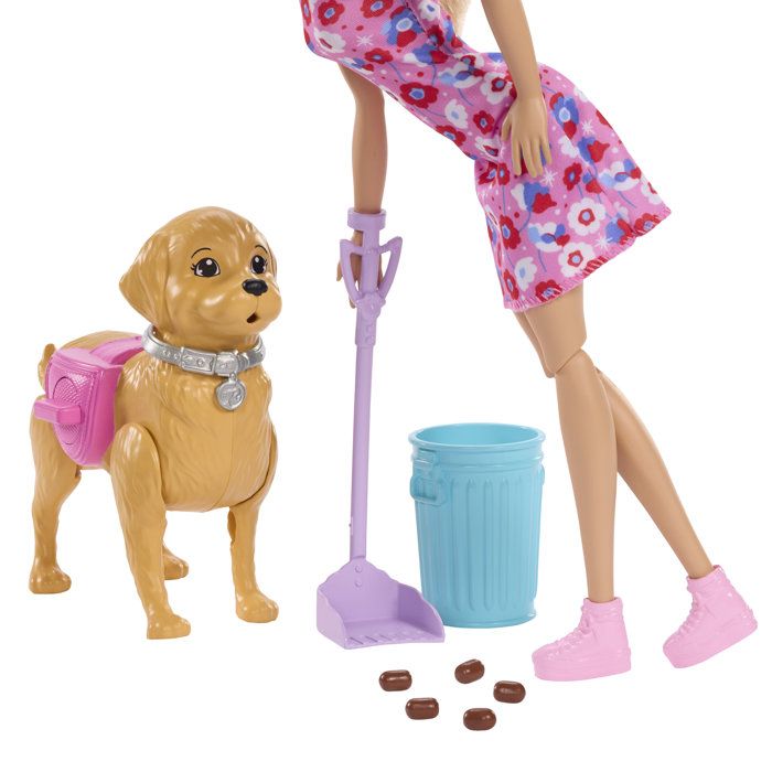 Poupée - MATTEL - JJB46 - Chiot qui marche - Fait ses besoins - Accessoires inclus
