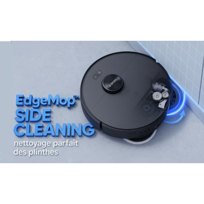 Robot Aspirateur Laveur - EZICLEAN PureFlow MAX - 14 000 Pa - AquaClean Auto-Refresh - EdgeMop Cleaning