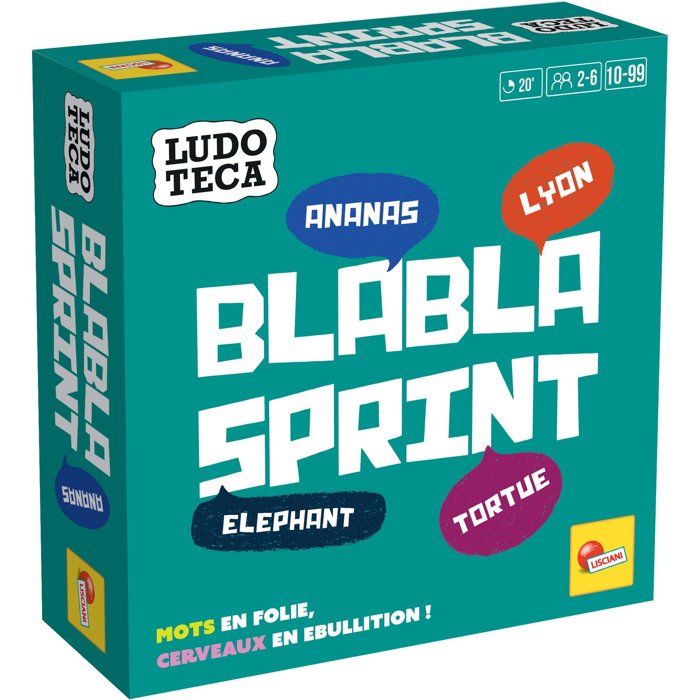 Blabla Sprint - Jeu de Mots - LUDOTECA - LISCIANIGIOCHI - De 2 a 6 joueurs - Des 10 ans