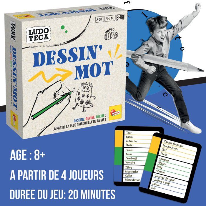 Dessin'Mot - Jeu de Dessin - LUDOTECA - LISCIANIGIOCHI - a partir de 4 joueurs - Des 8 ans