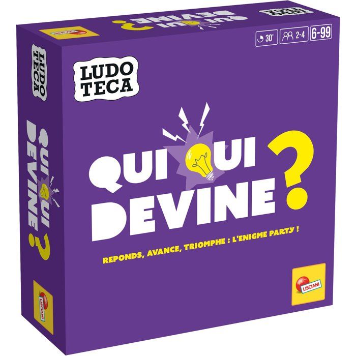 Qui Qui Devine? - Jeu d'Énigmes - LUDOTECA - LISCIANIGIOCHI - 2 a 4 joueurs - Des 6 ans