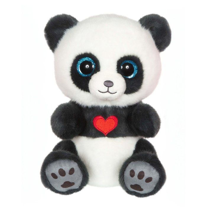 Peluche - GIPSY TOYS - SMOKY - Gris ardoise - 23 cm - Coeur sur le ventre