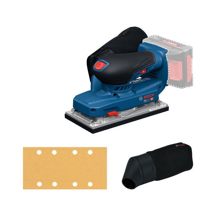 Ponceuse vibrante Sans fil 18V PRO HEAVY DUTY GSS18V-18 - BOSCH - sans batterie, ni chargeur - L-Boxx - 06019R7001