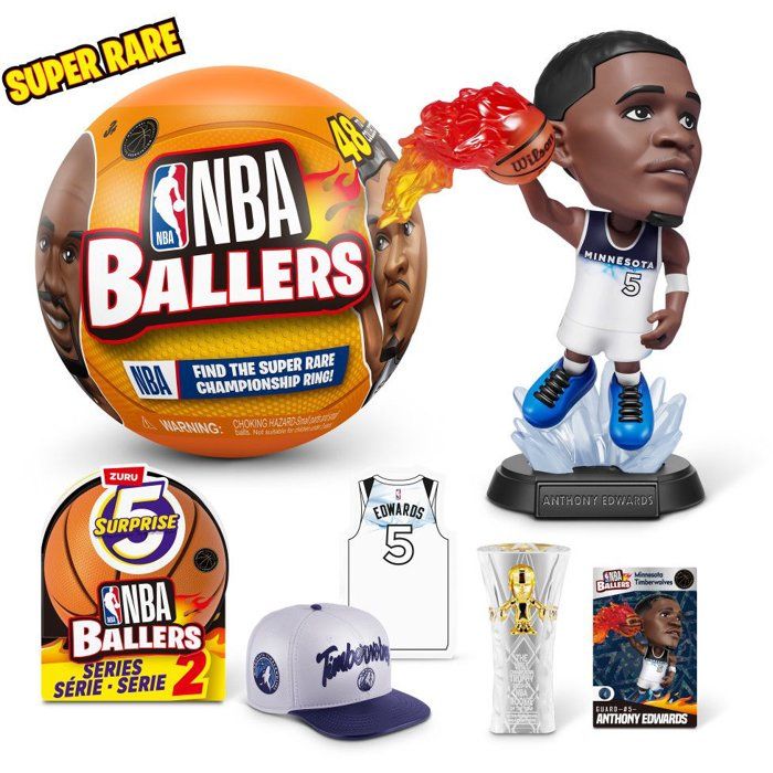 Capsule surprise - Figurine - ZURU - NBA Ballers S2 - Modele aléatoire - Des 3 ans