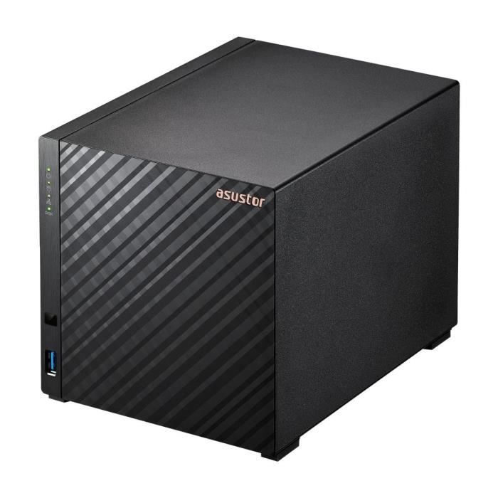 Serveur NAS - ASUSTOR - AS1204T - 4 baies - 1 Go DDR4