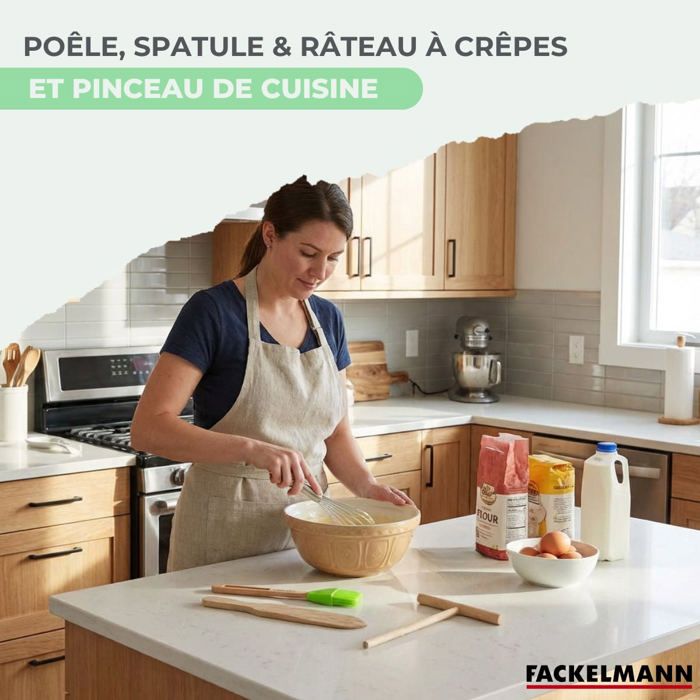 Set chandeleur crepiere - FACKELMANN - BRANDAO - Ř 26 cm - 3 ustensiles