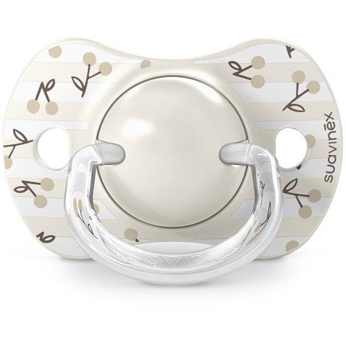 Lot de 2 sucettes symétriques - SUAVINEX - Birdies - SX Pro - 0 a 6 mois - Beige