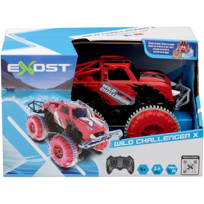 Voiture radiocommandée - EXOST - Wild Challenger X - Echelle 1/20 - 2,4 GHz - Terre & Eau - Dès 5 ans