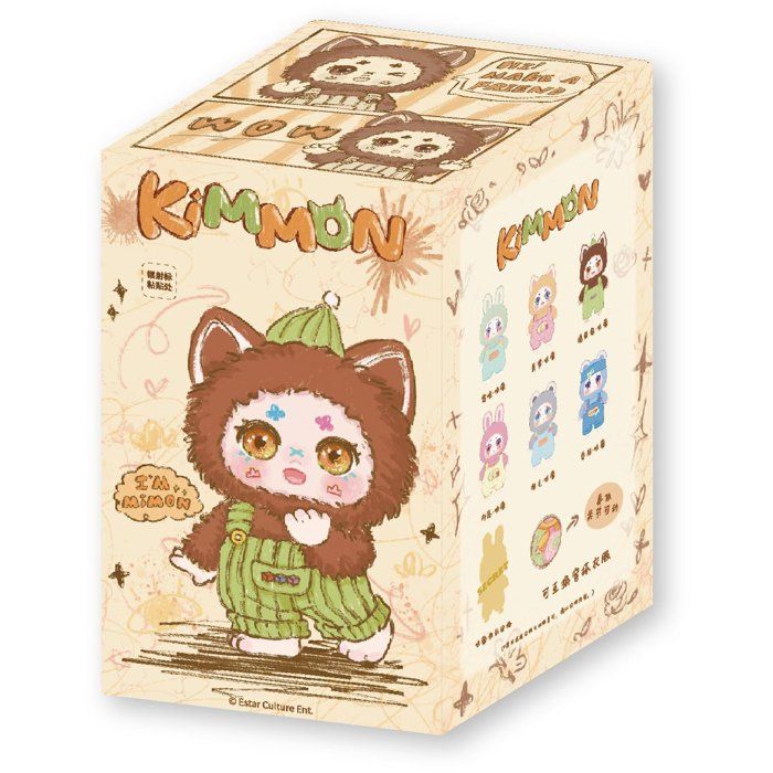 Peluche articulée - KIMMON MIMON - Collectionnable - Porte-clés et tenue amovible - Modele aléatoire - Des 3 ans