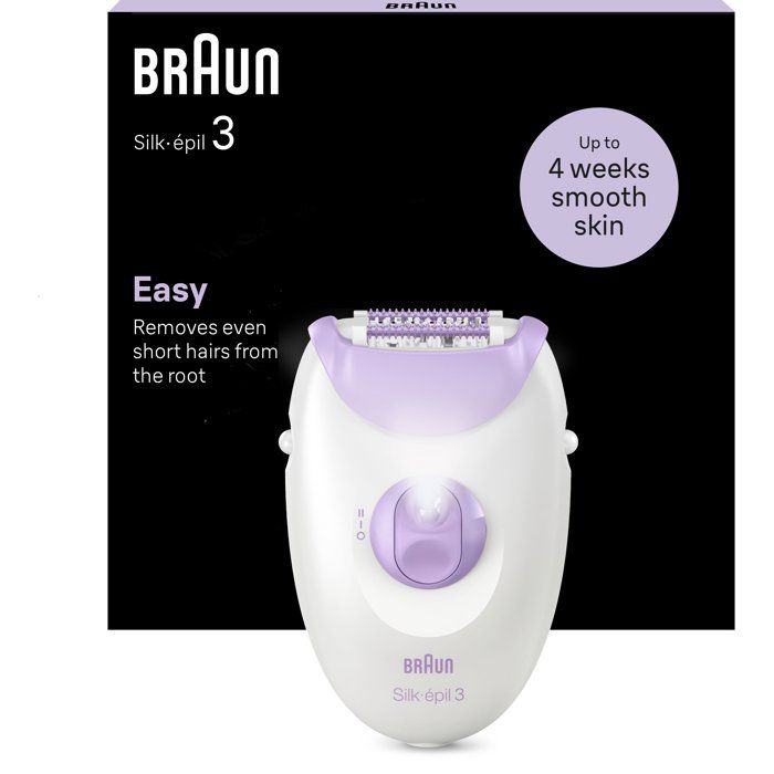 Épilateur électrique - BRAUN - SE3-031 - 2 modes - Blanc / Rose
