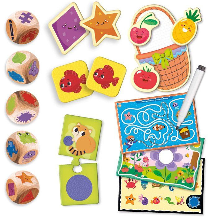 JOUER APPRENDRE Dé-fis Logiques & Mémoire - Jeu Éducatif - LISCIANIGIOCHI - Activités & Développement Cognitif - Des 3 ans