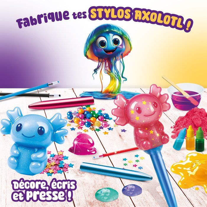 SLUMI SCIENCE Squish & Slime Pens - Kit Créatif - LISCIANIGIOCHI - Personnalisation & Effet Ultra Doux - Des 7 ans